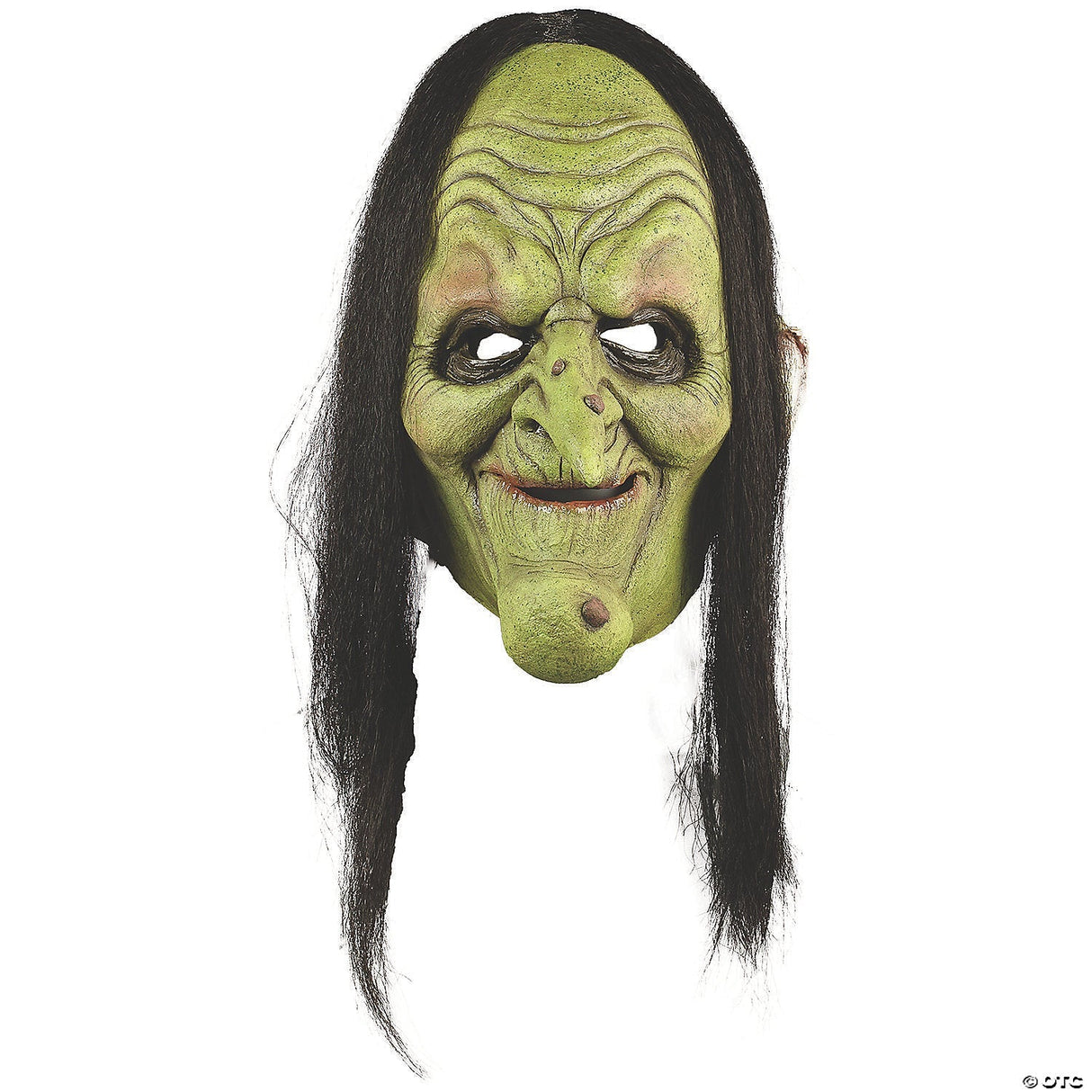 Adults Green Witch Mask - Scary Halloween Mask Horror Costume Accessory Cosplay