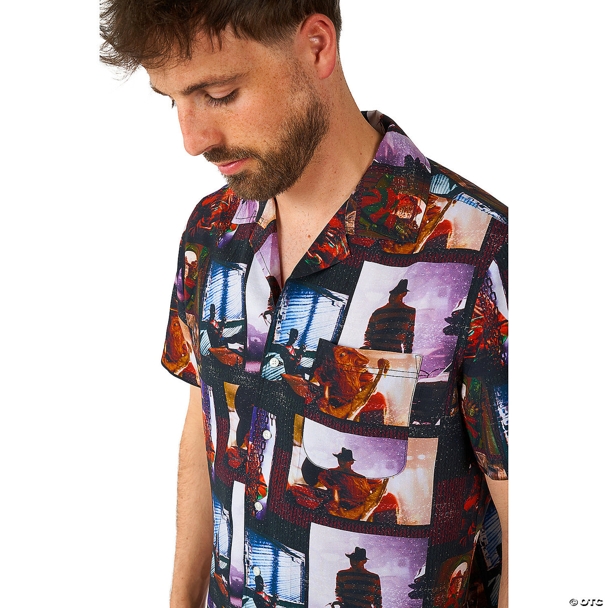 Men's Nightmare On Elm Street™ Short Sleeve T-shirt - Extra Large 46-48 - Hallow