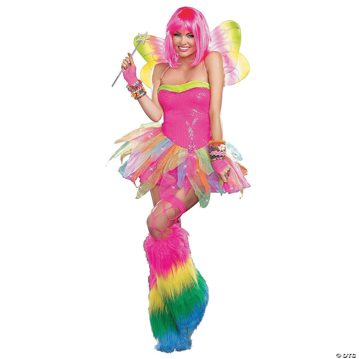 Rainbow Fairy Adult Costume Small – Magical Fairy Tale Halloween Cosplay Outfit