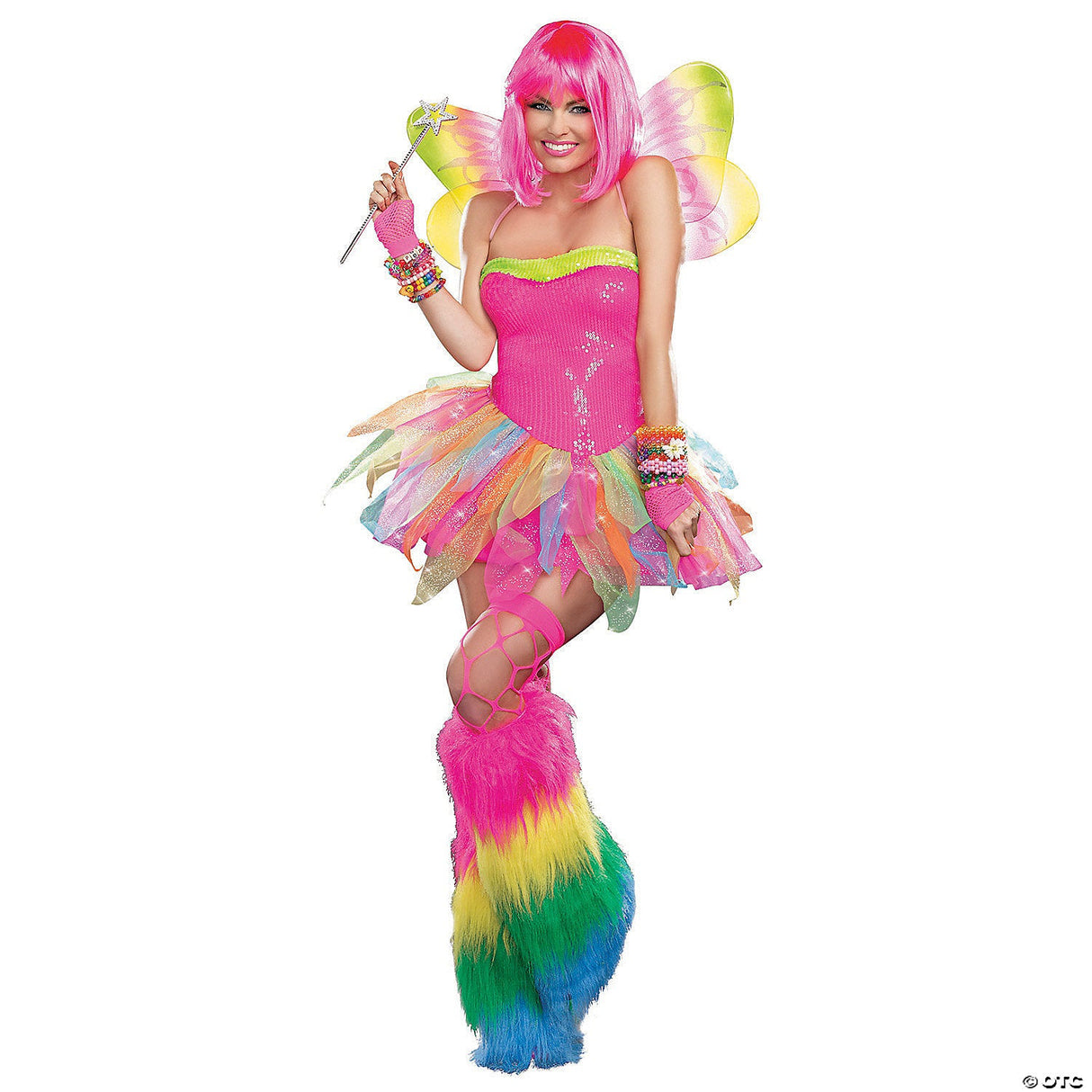 Rainbow Fairy Adult Costume Small – Magical Fairy Tale Halloween Cosplay Outfit