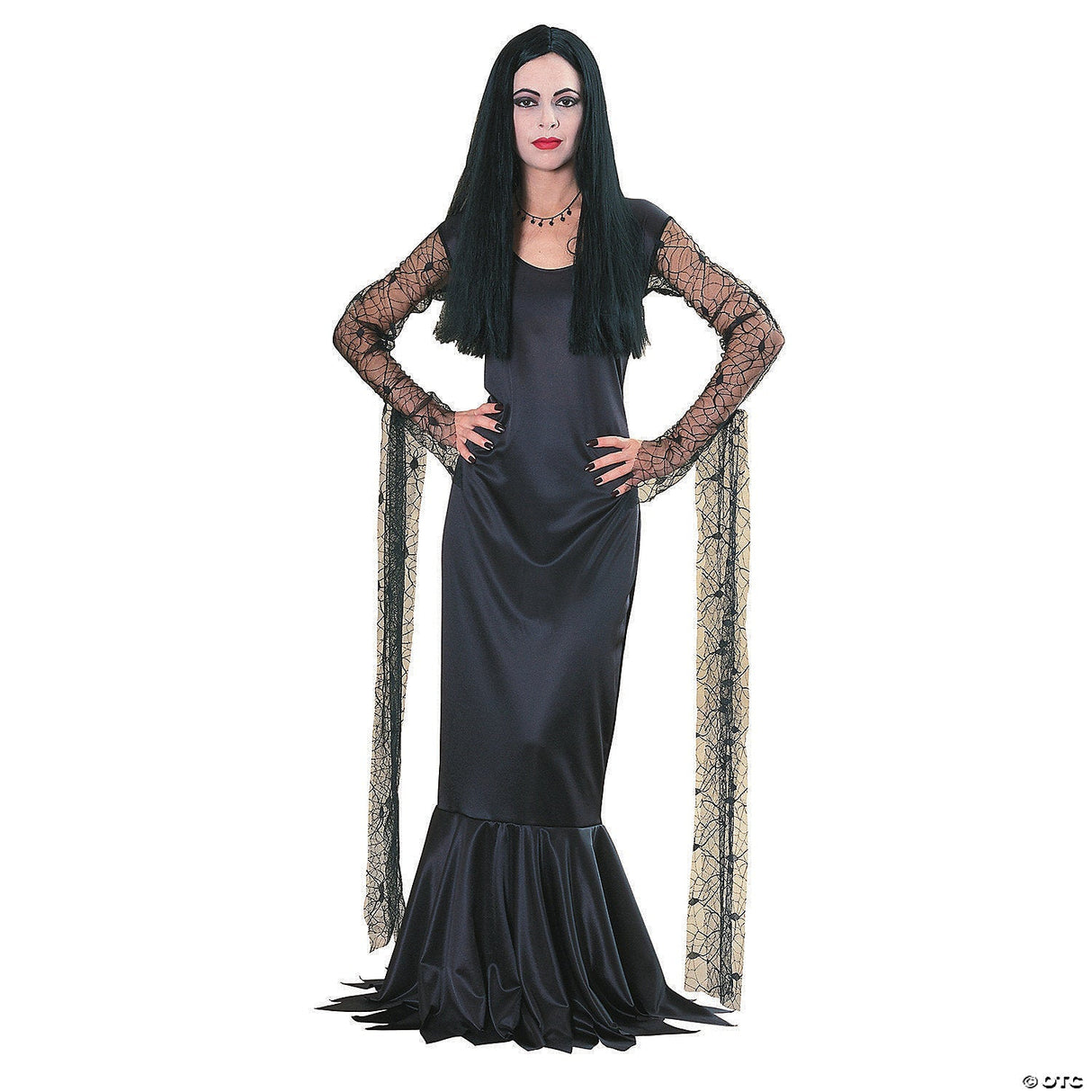 MORTICIA ADDAMS FAMILY WOMEN 4-6 - Adult Halloween Costume Cosplay Party Outfit