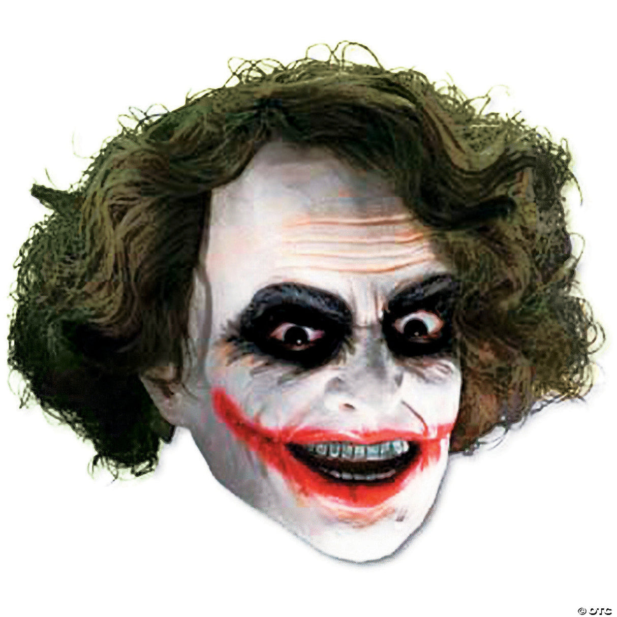 Joker 3/4 Vinyl Mask W Hair - Halloween Mask Costume Accessory Party Cosplay