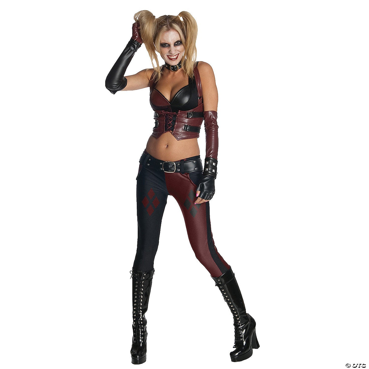 WOMEN'S BATMAN HARLEY QUINN COSTUME - Adult Halloween Costume Cosplay Party Outf