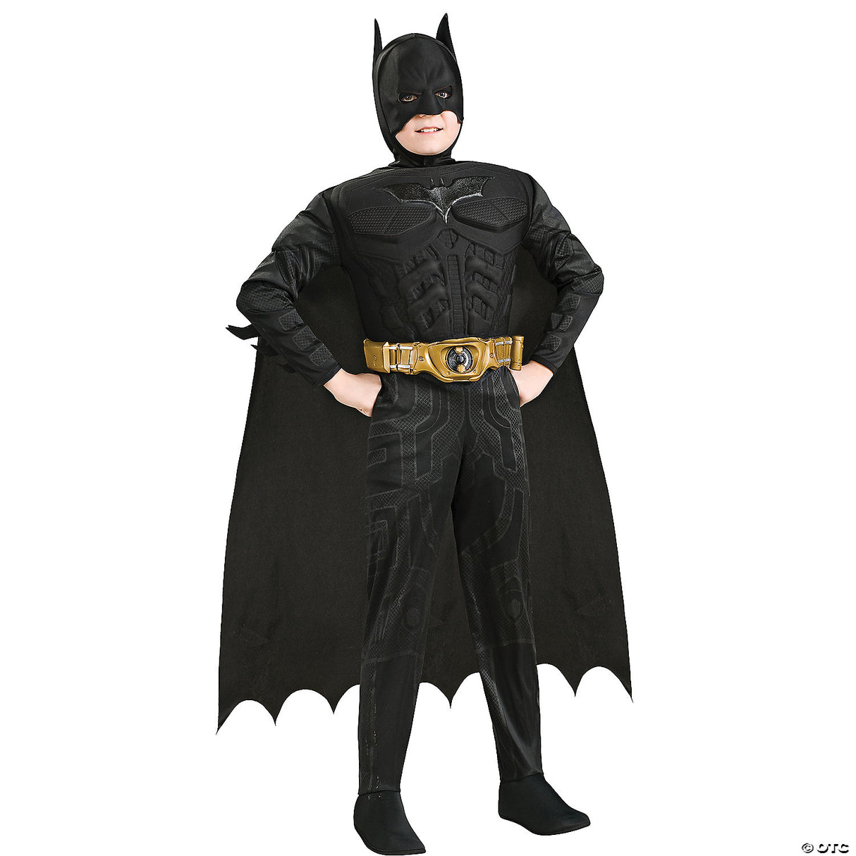 Boy's Batman Muscle Chest Costume - Halloween Costume Outfit Dress Up Party