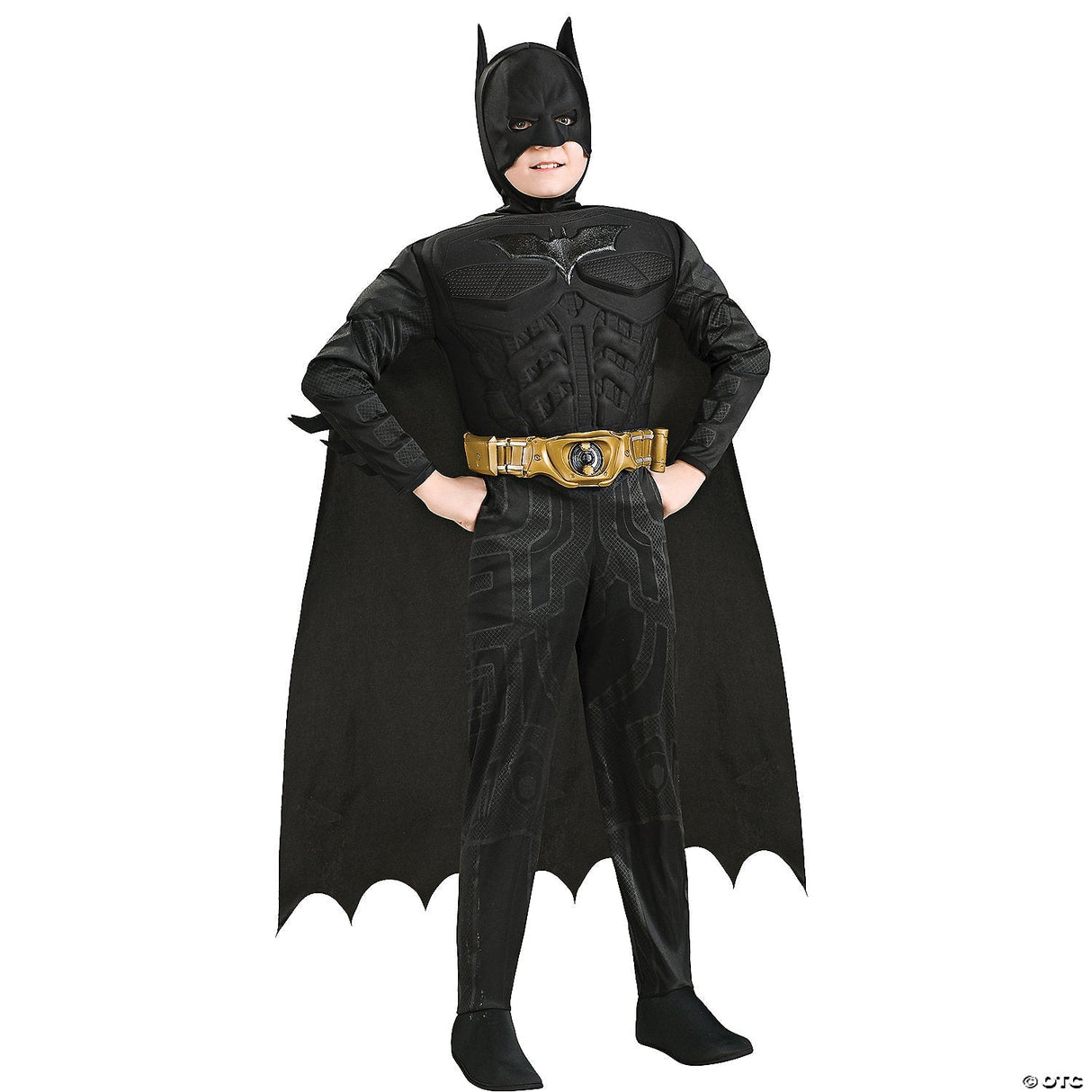 Boy's Batman Muscle Chest Costume - Halloween Costume Outfit Dress Up Party