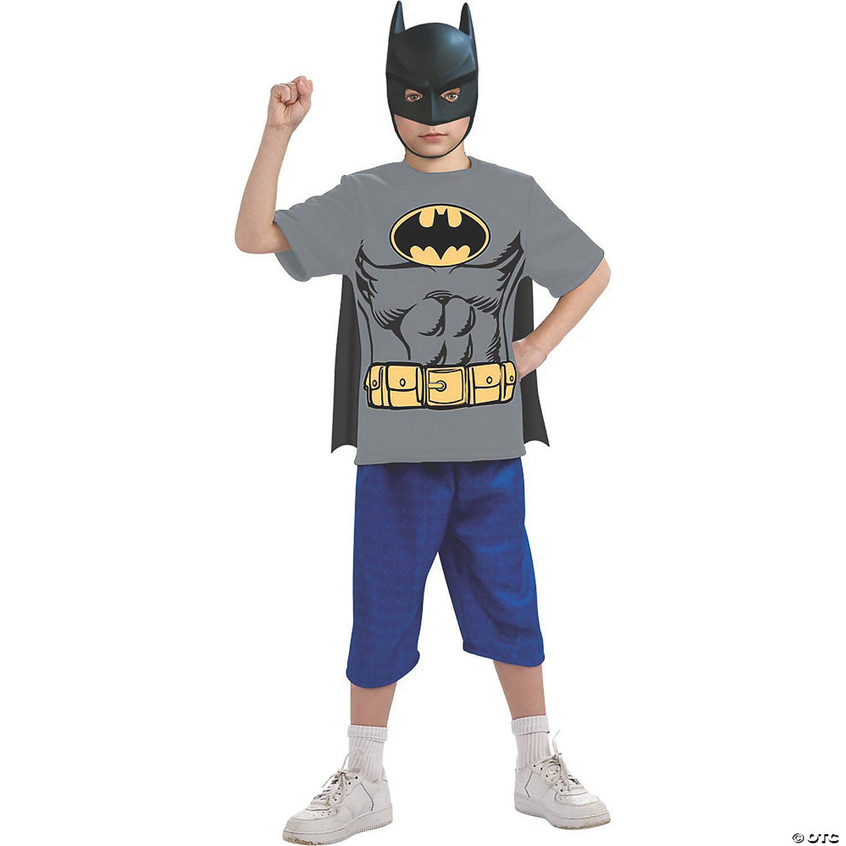 BATMAN CHILD SHIRT MASK CAPE S - Kids Halloween Mask Costume Accessory Party