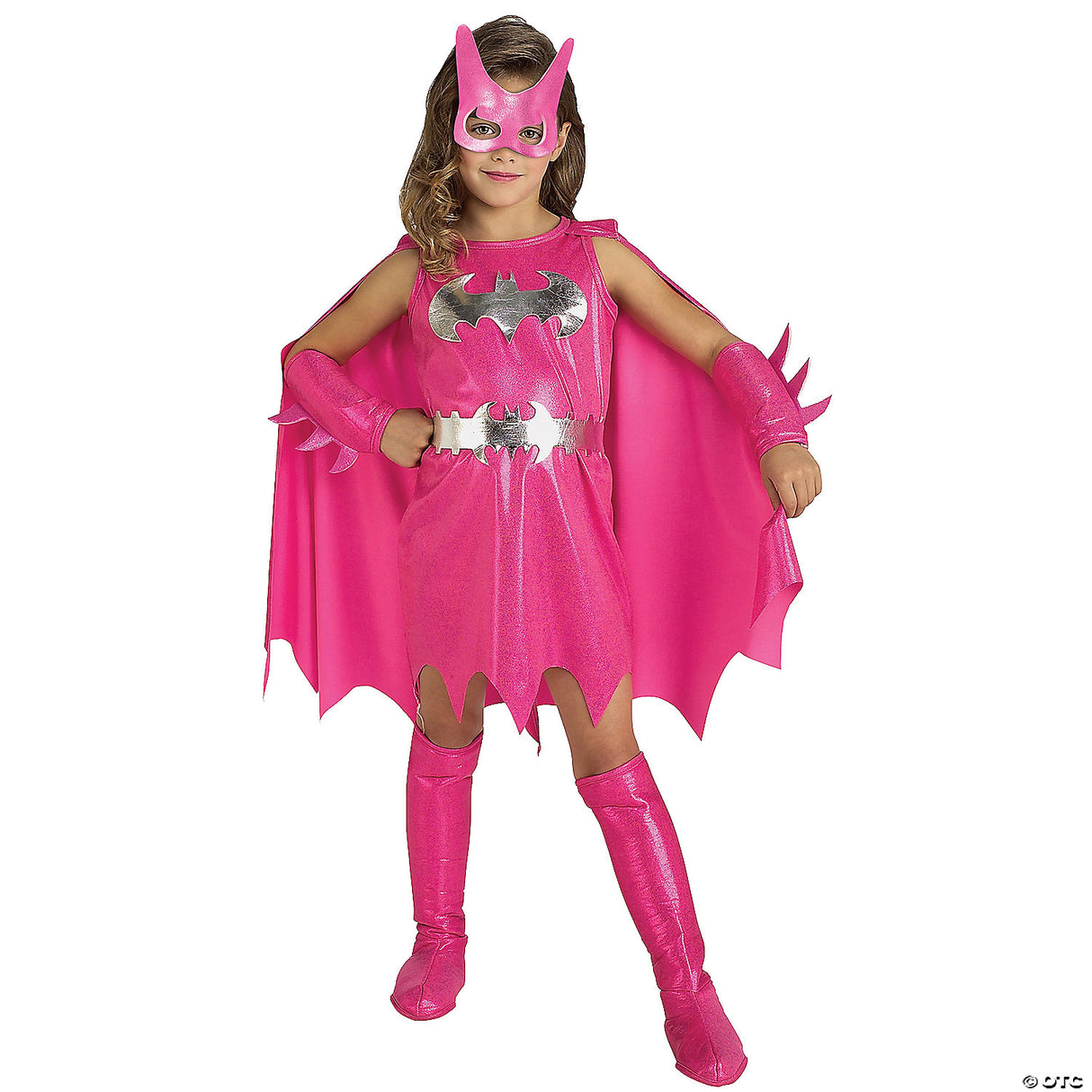 PINK BATGIRL CHILD COSTUME MD - Halloween Costume Dress Up Party Outfit