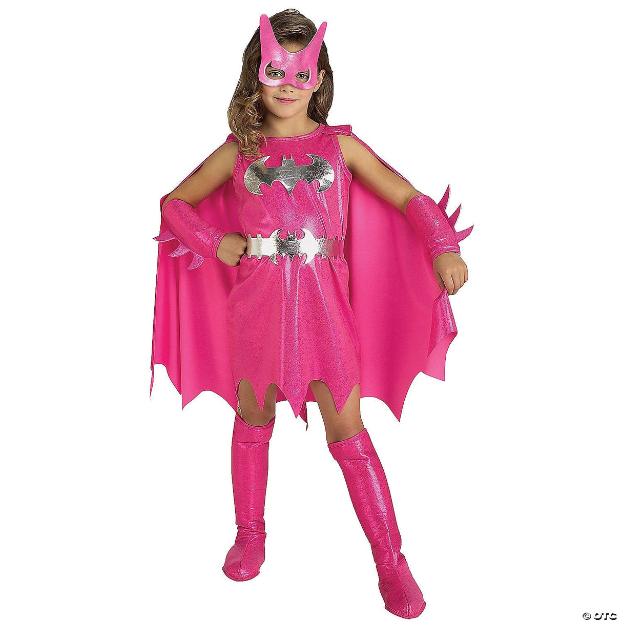 PINK BATGIRL CHILD COSTUME MD - Halloween Costume Dress Up Party Outfit
