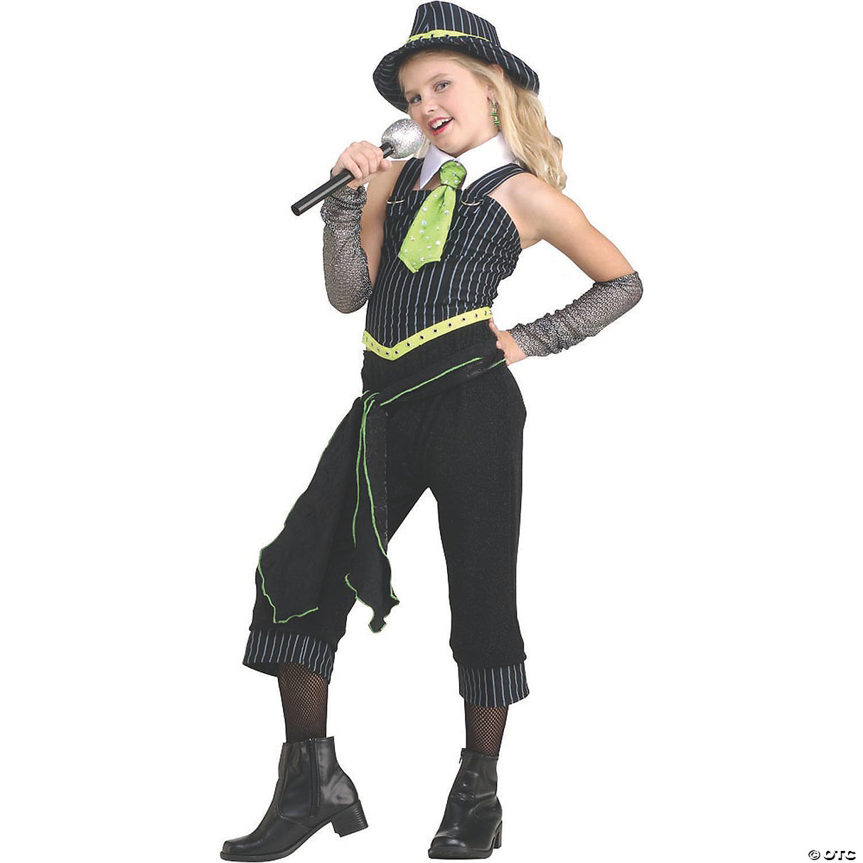 GANGSTER MOLL CHILD LARGE Halloween Costume Cosplay & Party Outfit For Kids
