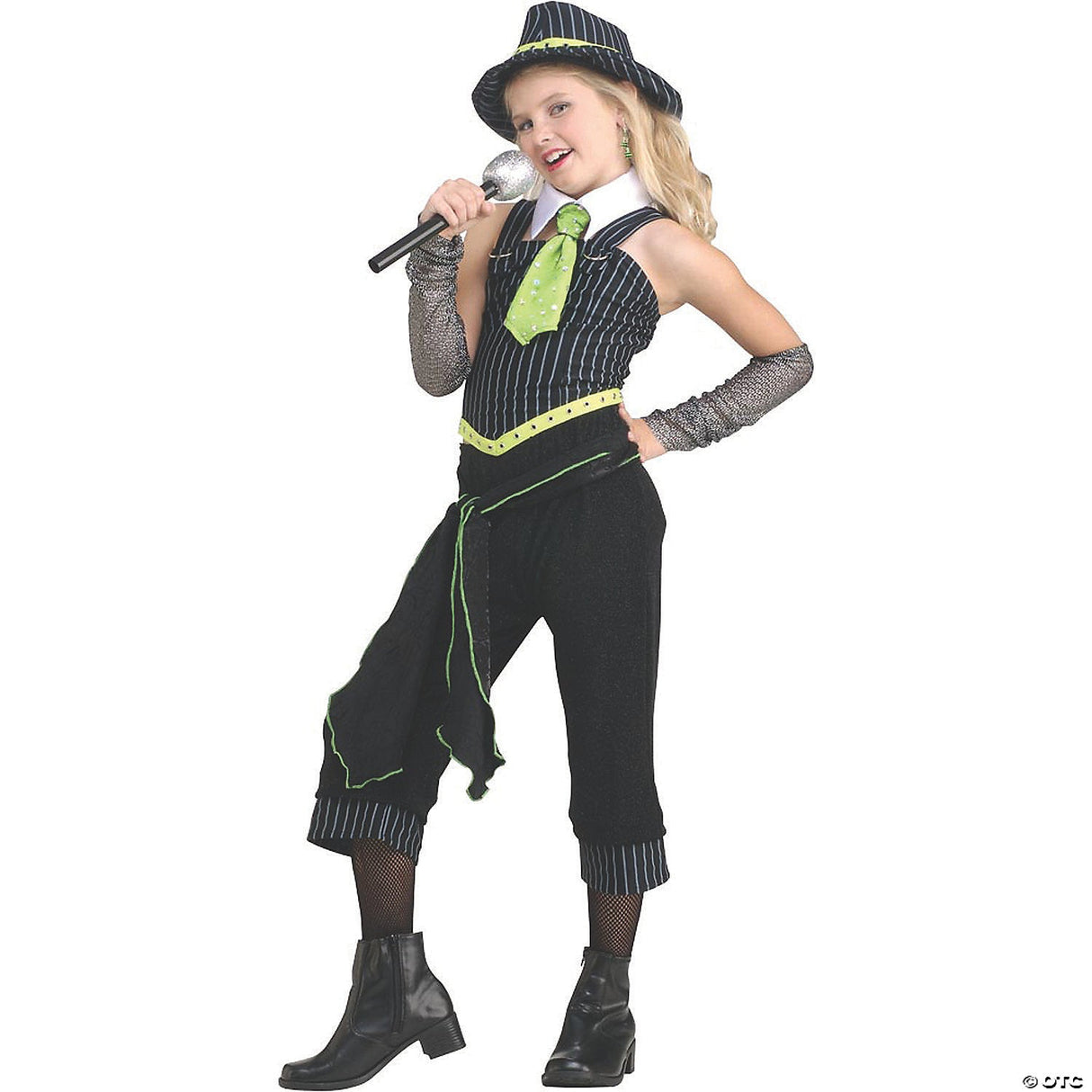 GANGSTER MOLL CHILD LARGE Halloween Costume Cosplay & Party Outfit For Kids