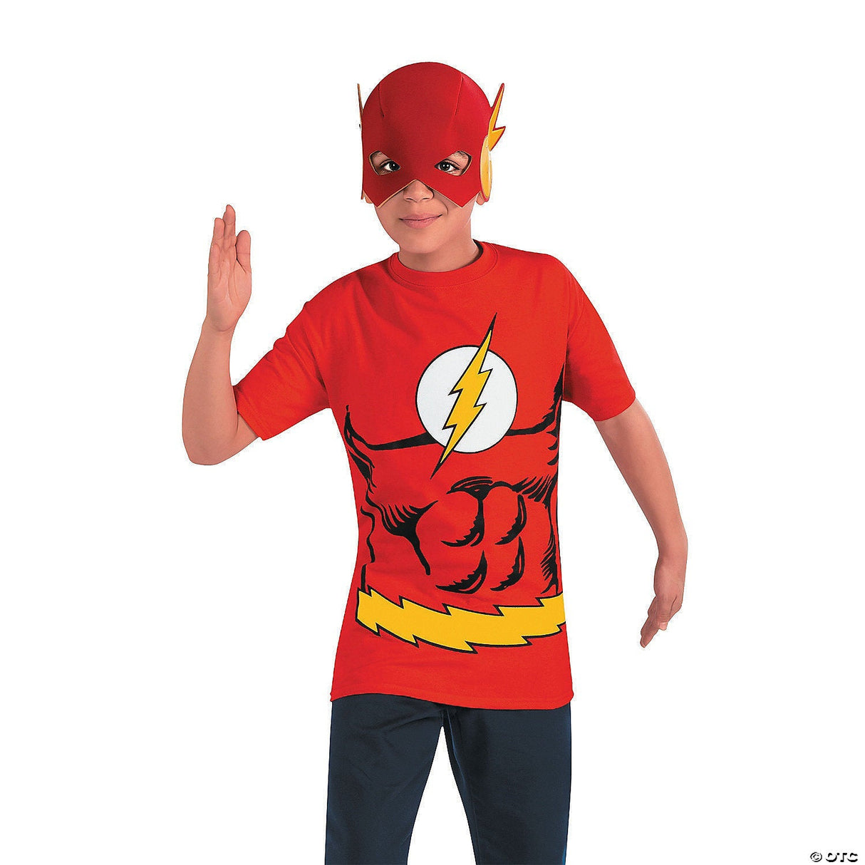 FLASH CHILD SHIRT MASK SMALL - Kids Halloween Mask Costume Accessory Party