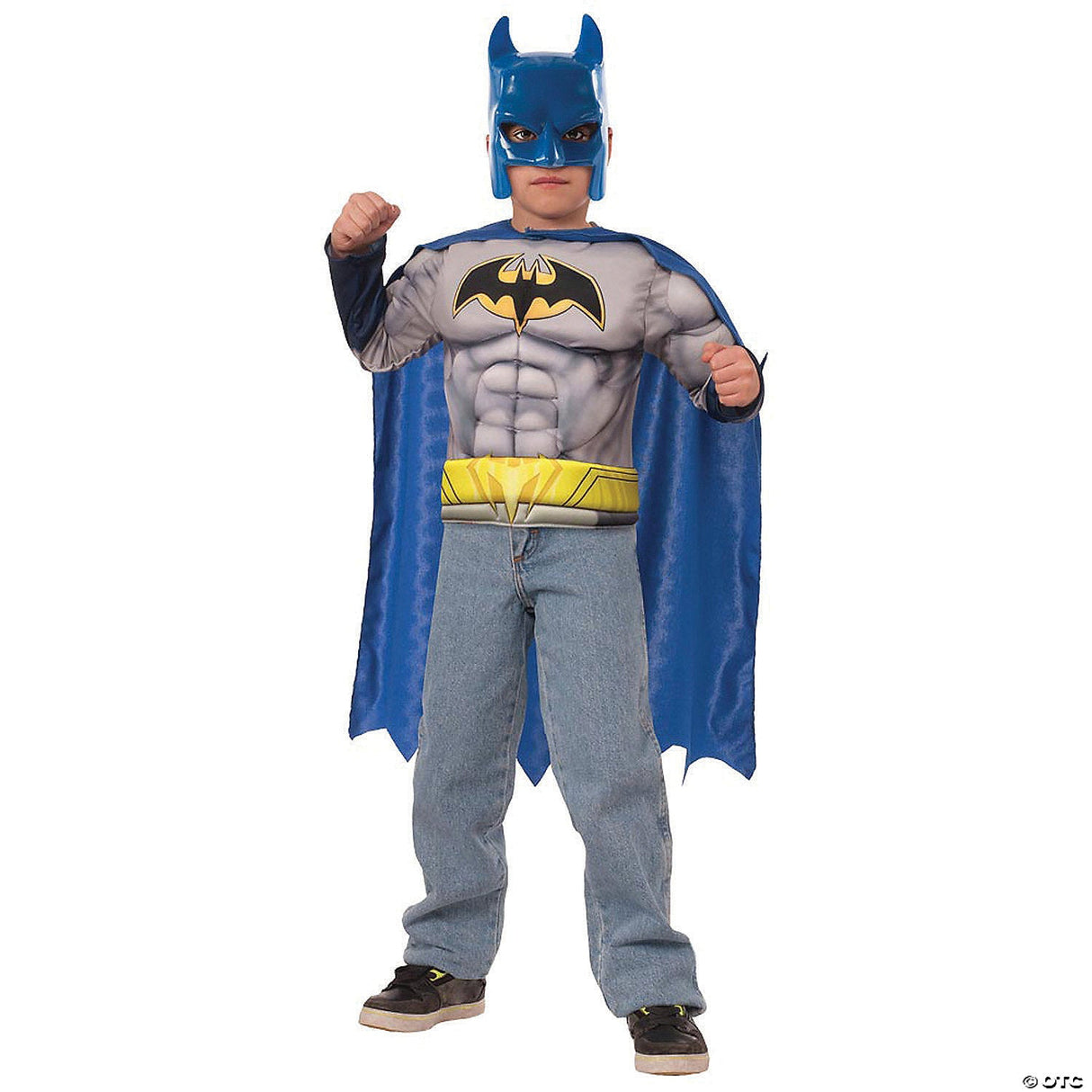 Boy's Muscle Chest Batman Costume - Small - Kids Halloween Costume Dress Up
