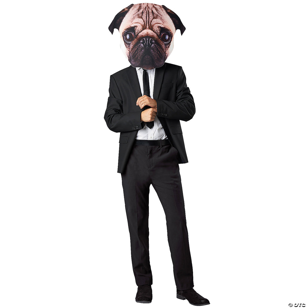 Adults Pug Head Mask – Funny Animal Halloween Costume Accessory Prop