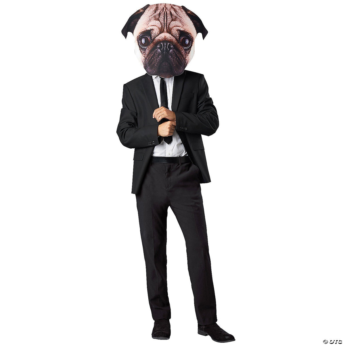 Adults Pug Head Mask – Funny Animal Halloween Costume Accessory Prop