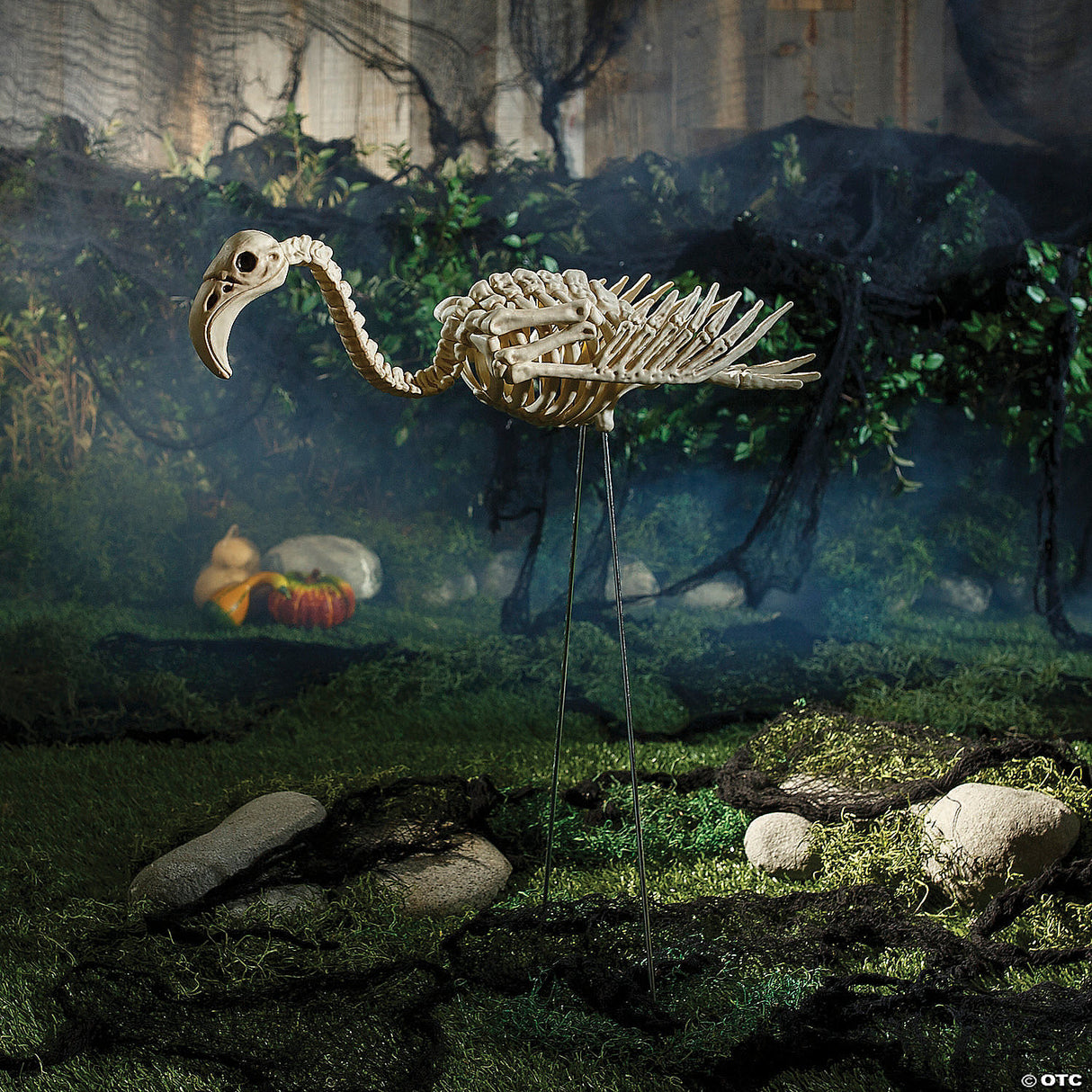 Flamingo Skeleton - Halloween Yard Decoration Outdoor Display