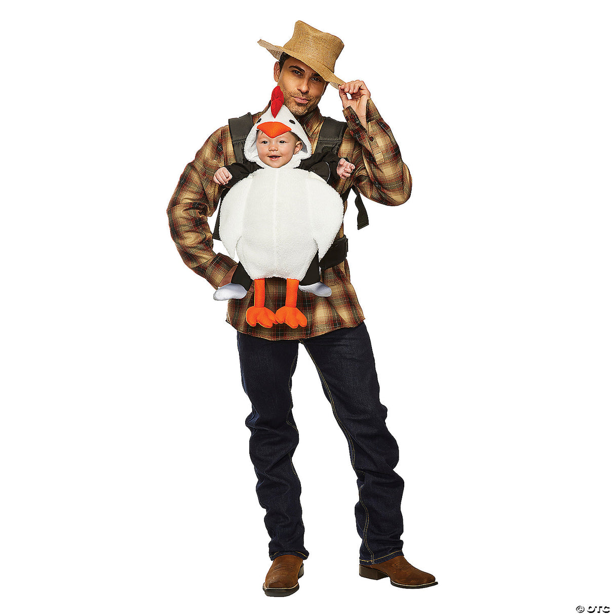 Chicken And Farmer Baby N Me Halloween Costume Cosplay & Party Outfit For Kids