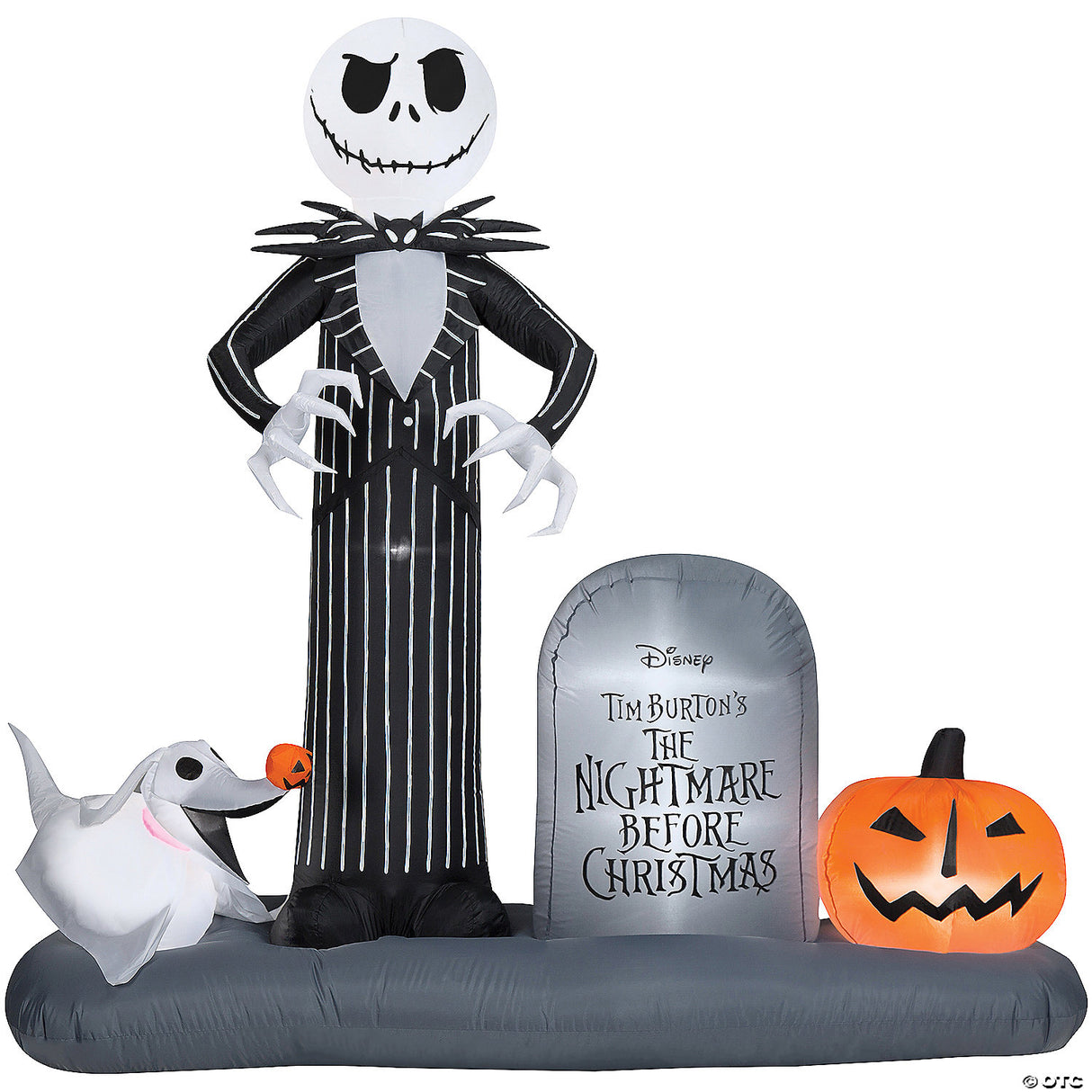 74" Blow-up Inflatable Nightmare Before Christmas Jack Skellington In Graveyard