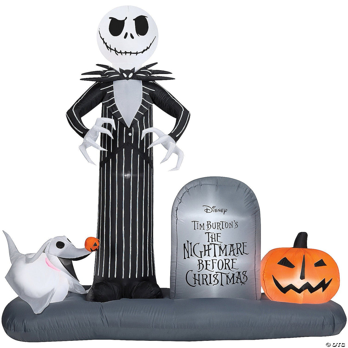 74" Blow-up Inflatable Nightmare Before Christmas Jack Skellington In Graveyard