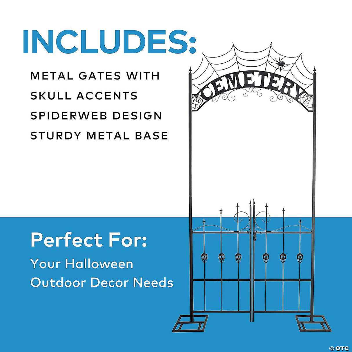 8.5 Ft. Cemetery Archway Gate Halloween Decoration