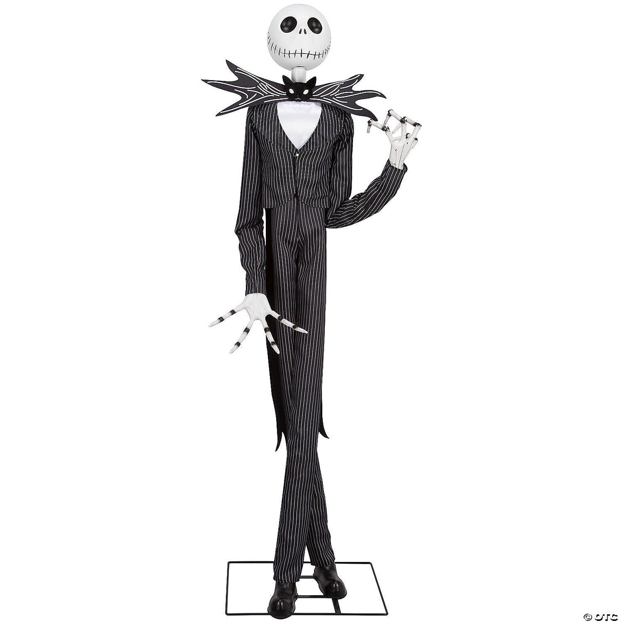 78" Animated Deluxe The Nightmare Before Christmas Black & Purple Jack Skellington Decoration