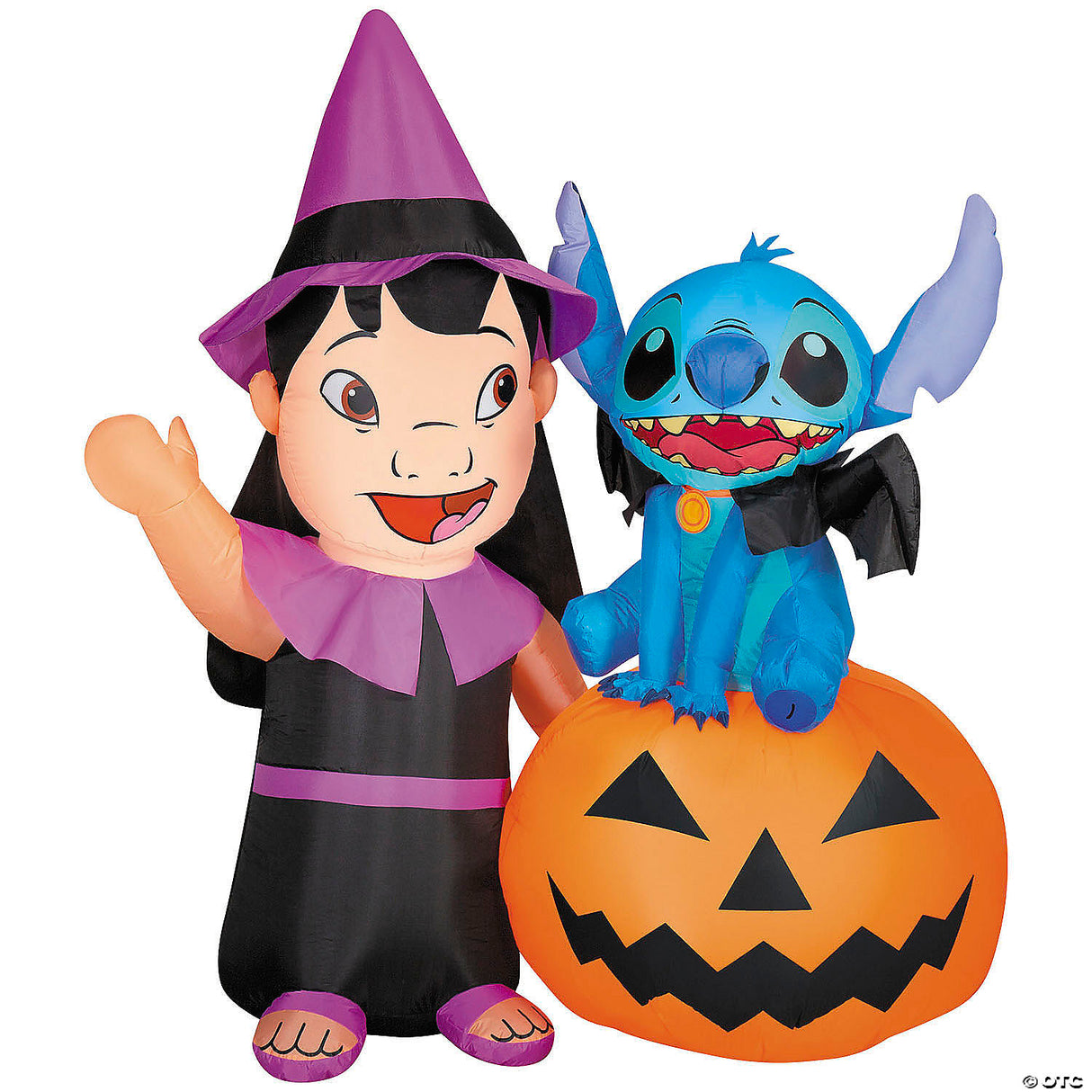Airblown Lilo And Stich On Pumpkin
