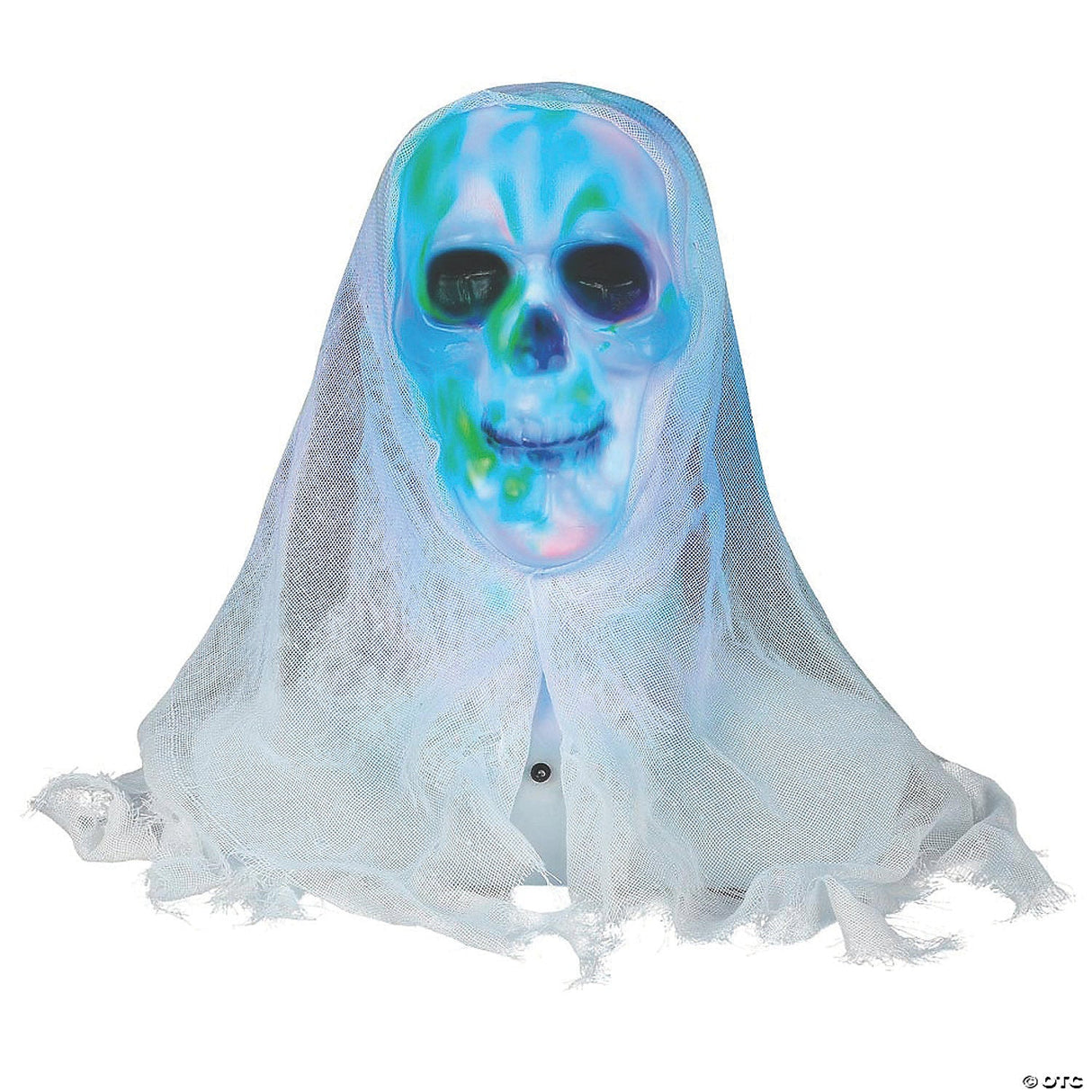 Lightshow Skull Bust Decoration - Prop Haunted House & Outdoor Yard Décor