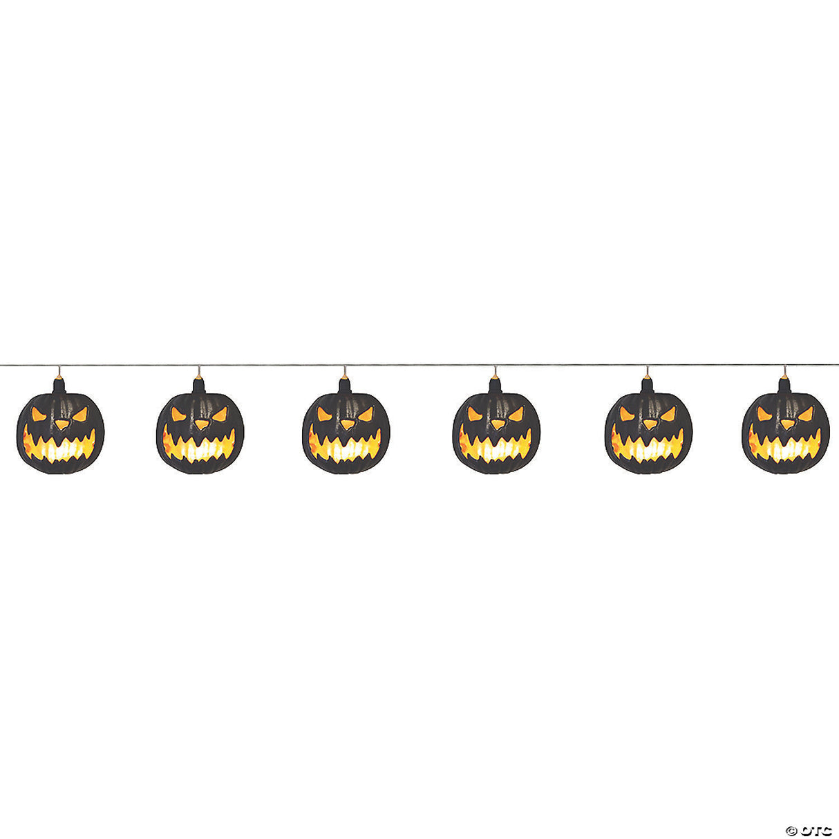 40" Pumpkin Jack-o-lantern String Lights - Halloween Decoration Prop Haunted Hou