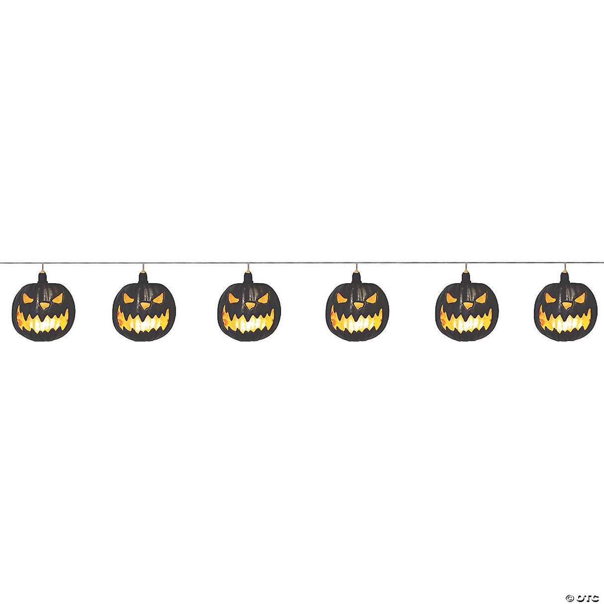 40" Pumpkin Jack-o-lantern String Lights - Halloween Decoration Prop Haunted Hou