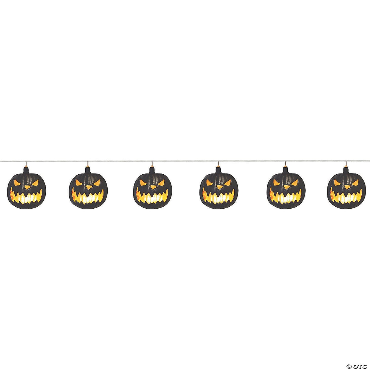40" Pumpkin Jack-o-lantern String Lights - Halloween Decoration Prop Haunted Hou