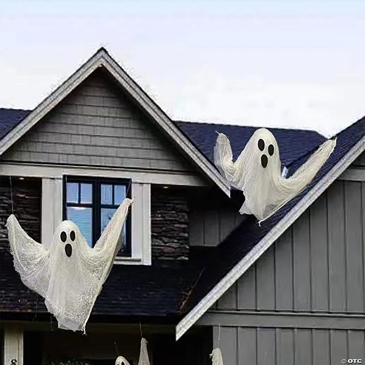 2 Ft. Ghosts Outdoor Yard Decoration, Set Of 3 - Halloween Decoration Prop