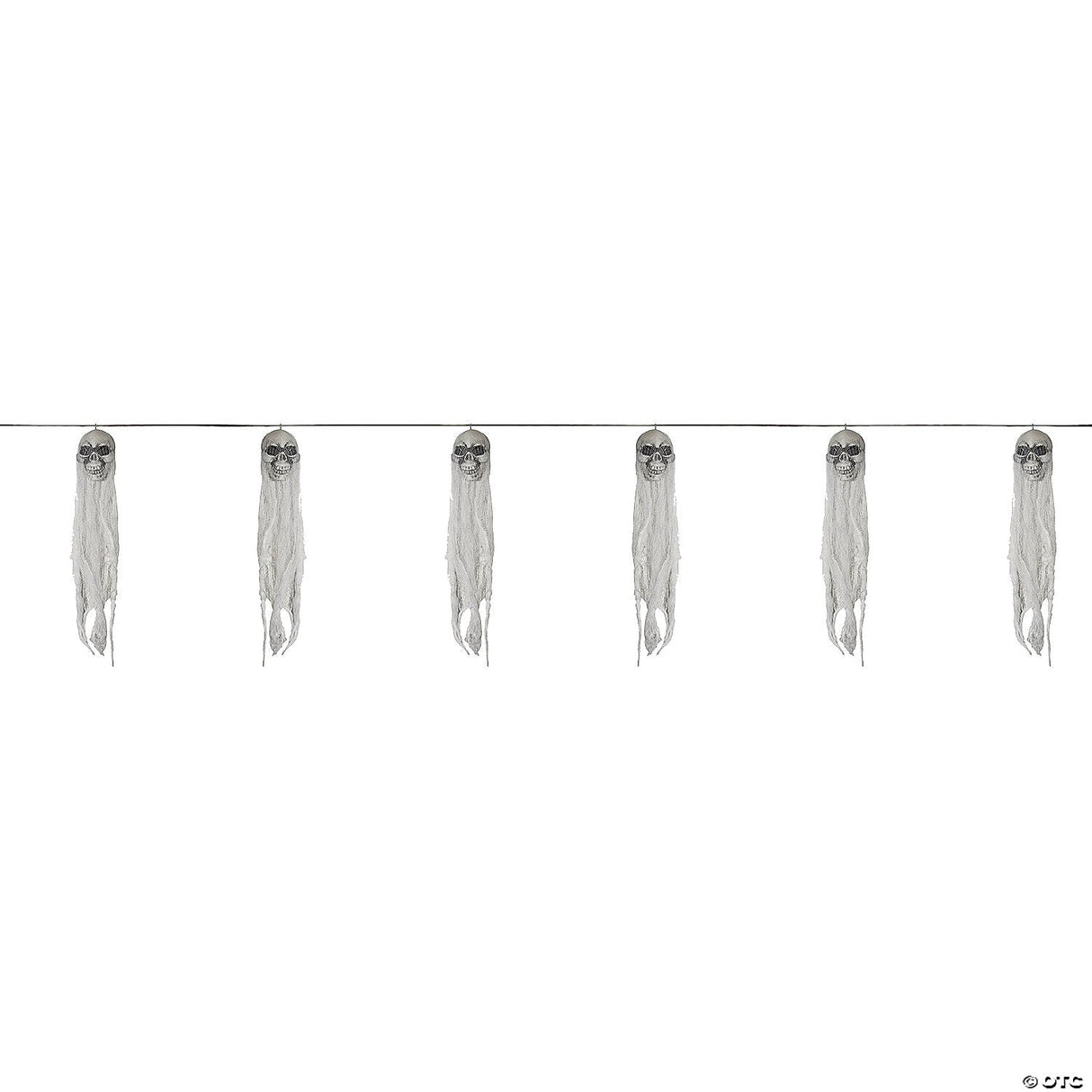 Skull and Ghost Garland – Halloween Haunted House Decoration Prop