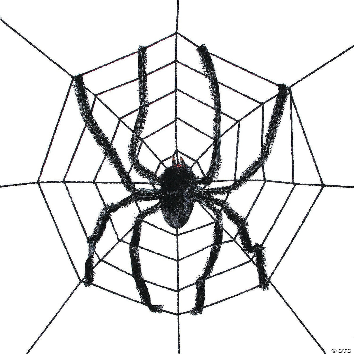 96" Spider Web with Spider – Halloween Haunted House Party Decoration Prop