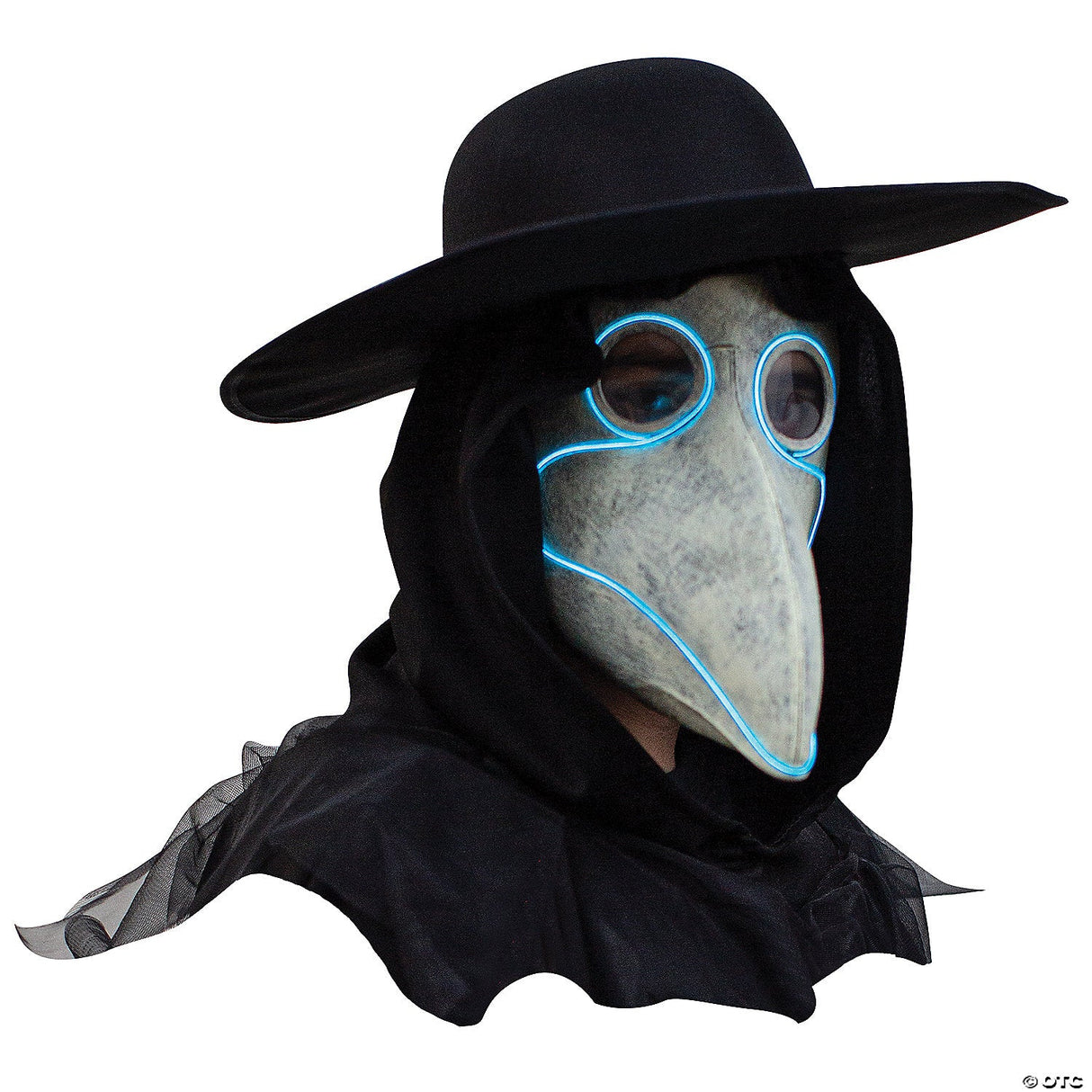 Adults Light-up Plague Doctor Mask - Halloween Mask Costume Accessory Party Cosp