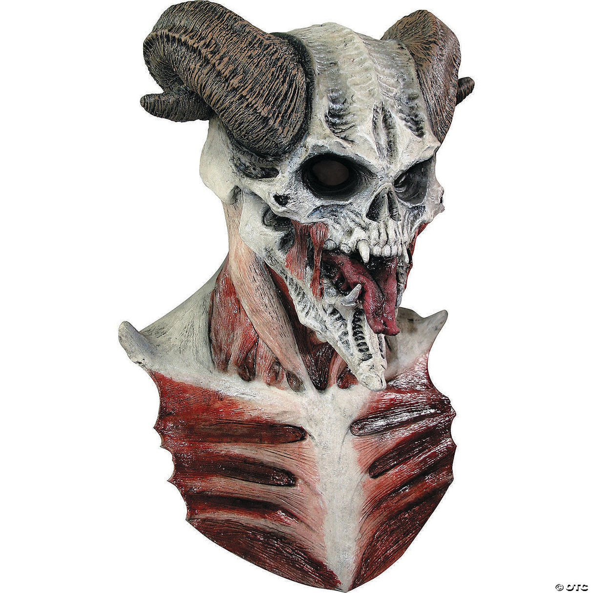 Adults Devil Skull Mask & Chest - Scary Halloween Mask Horror Costume Accessory
