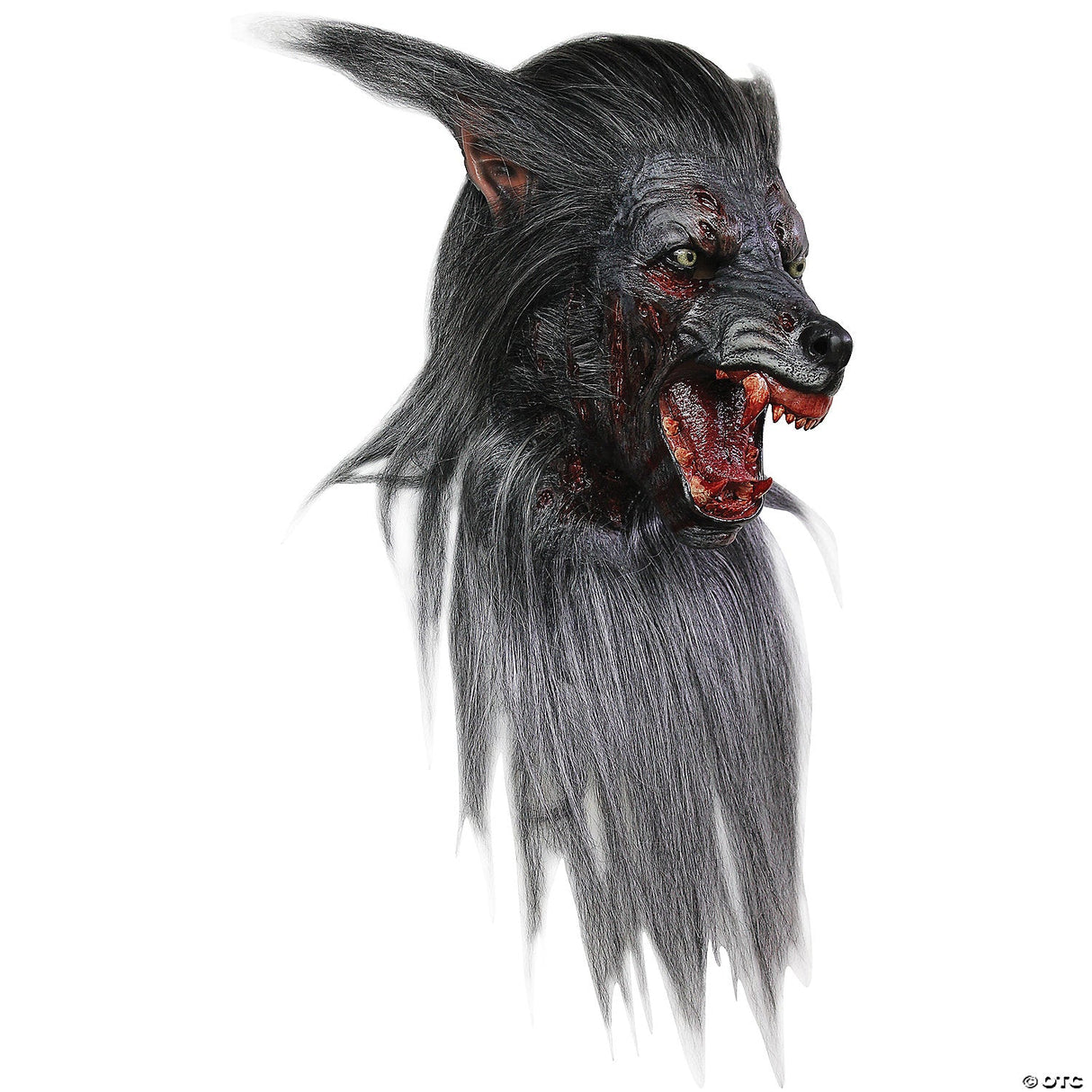 Adults Black Wolf Mask - Scary Halloween Mask Horror Costume Accessory