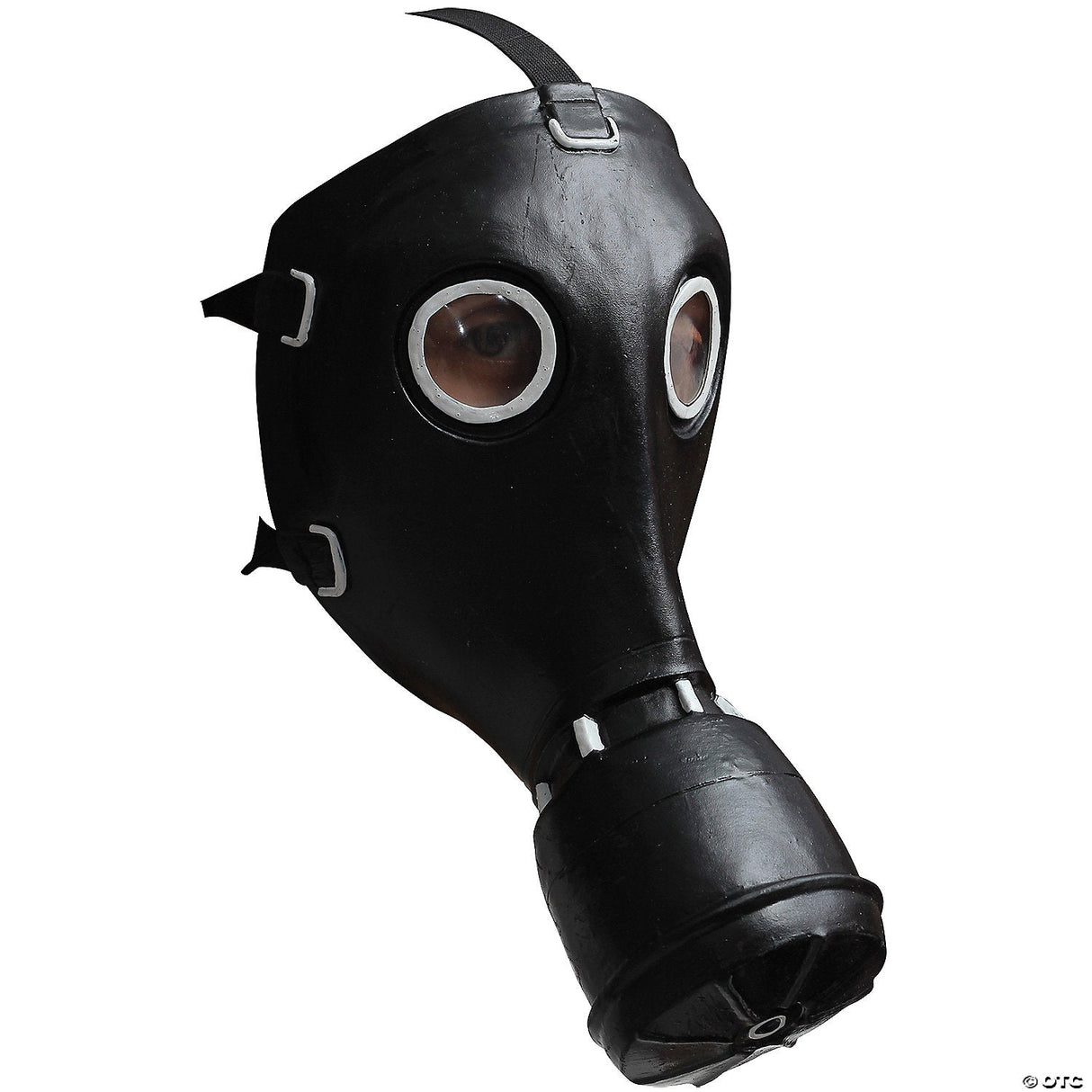 Adults Black Gas Mask - Scary Halloween Mask Horror Costume Accessory