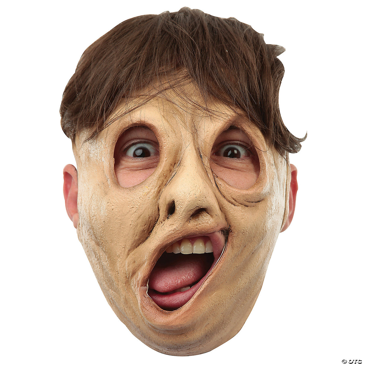 Adult Twisted Face Mask - Scary Halloween Mask Horror Costume Accessory