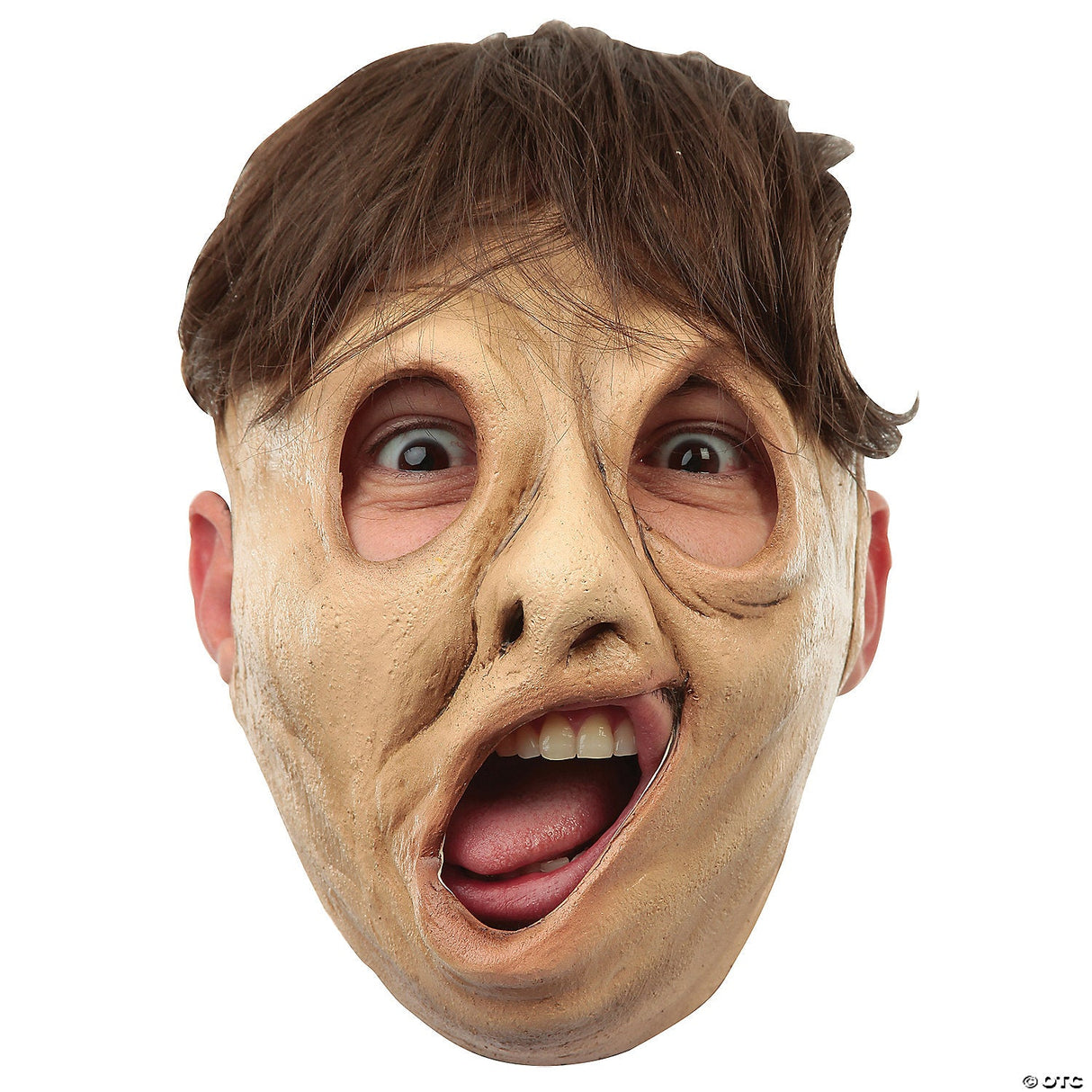 Adult Twisted Face Mask - Scary Halloween Mask Horror Costume Accessory