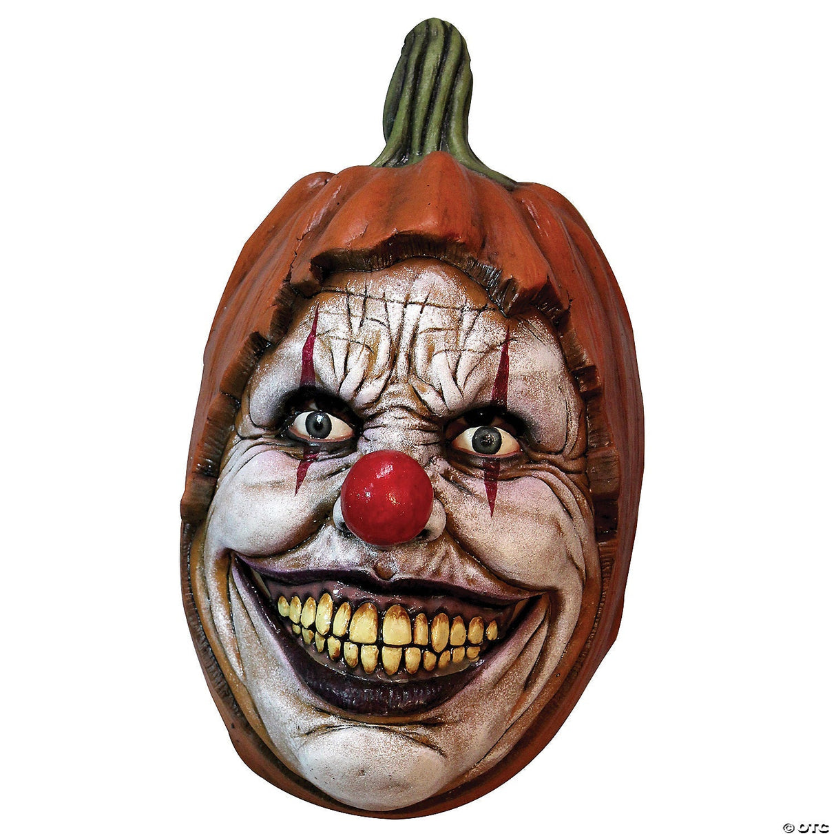 Adult Carving Pumpkin Mask - Creepy Funny Halloween Costume Accessory Prop