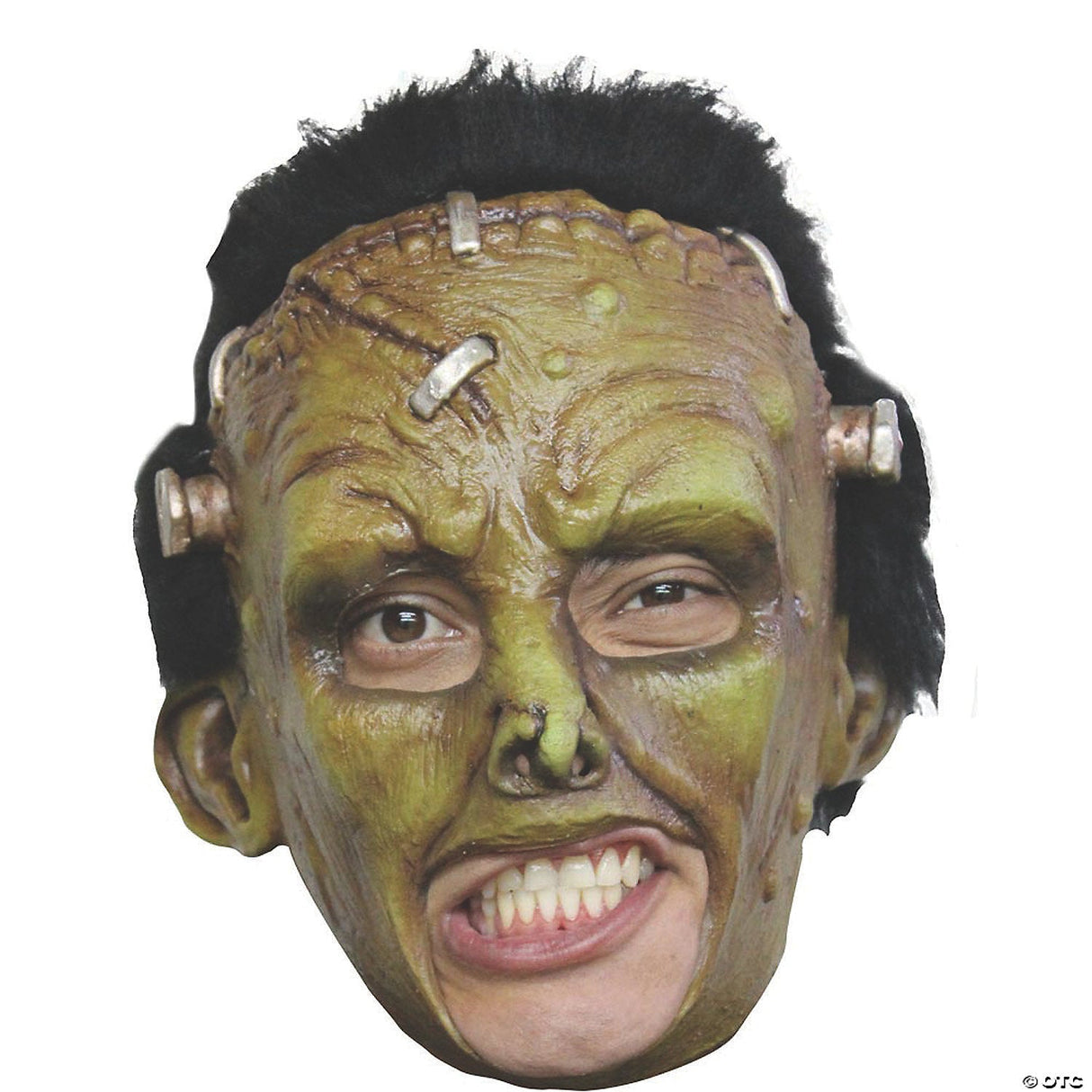 Adult's Deluxe Chinless Frankie Mask - Creepy Scary Halloween Costume Accessory