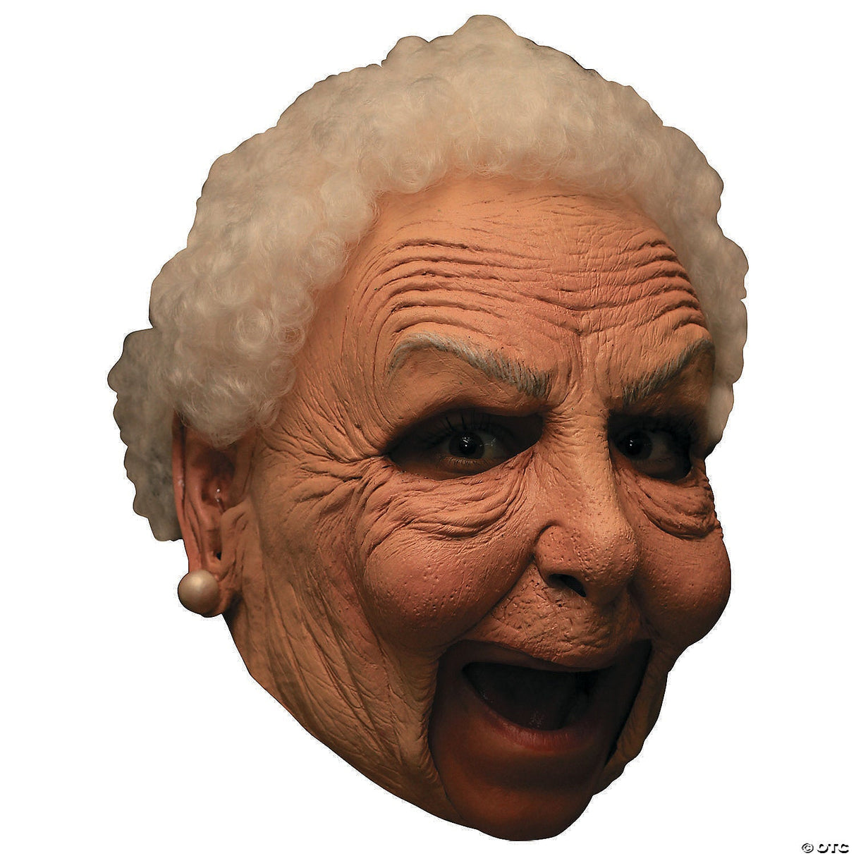 Deluxe Chinless Nanny Mask For Adults - Creepy Scary Halloween Costume Accessory