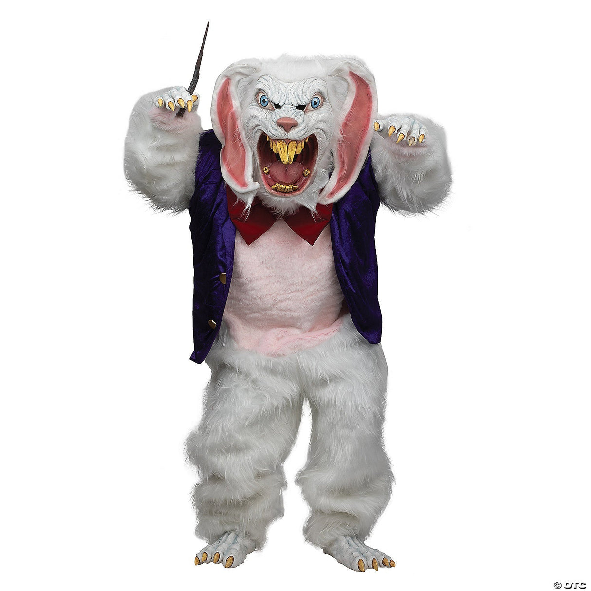 Adult Bunny Mega Costume – Easter Rabbit Mascot Halloween Cosplay Outfit