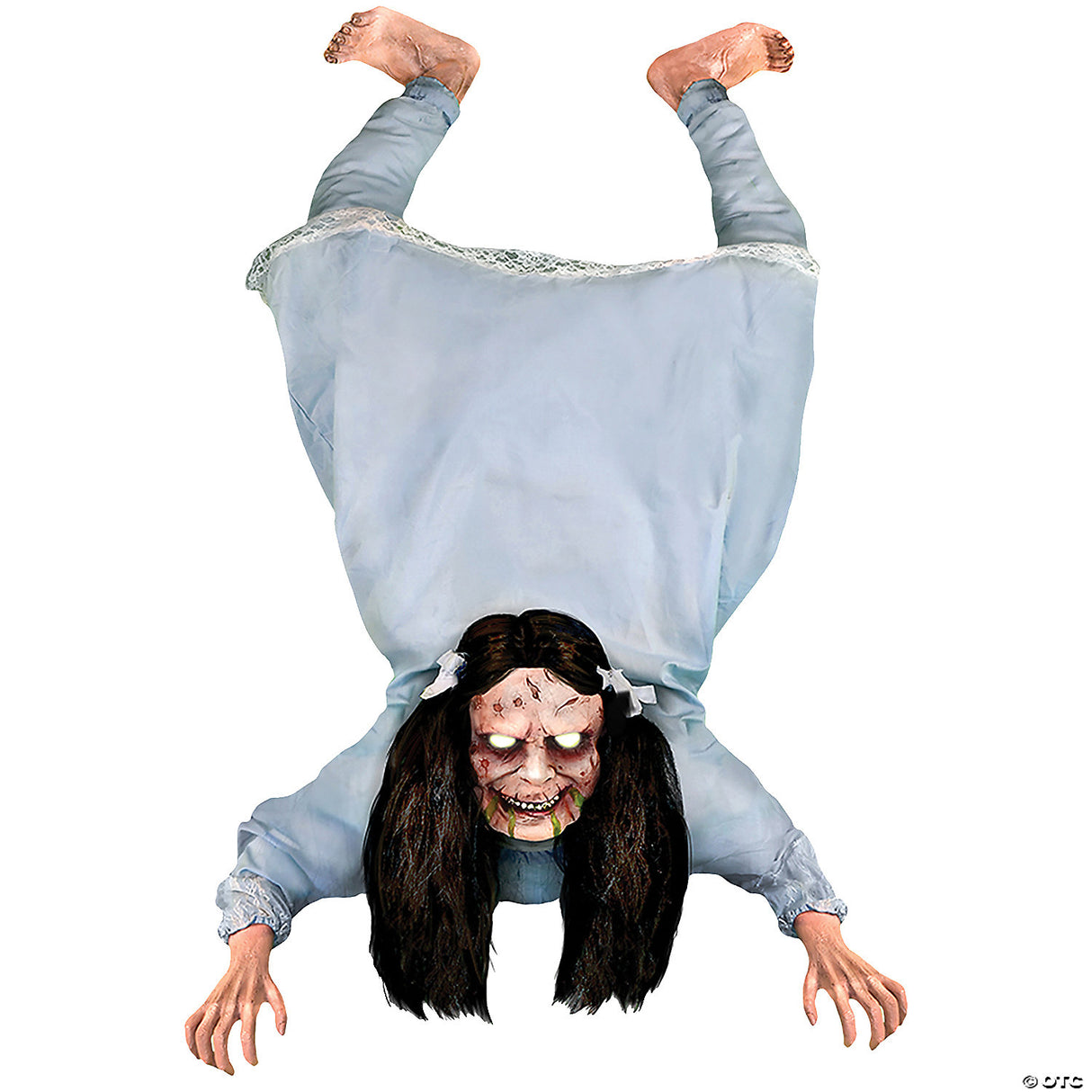 49" Hanging Possessed Girl Prop Halloween Decoration - Halloween Costume Dress U