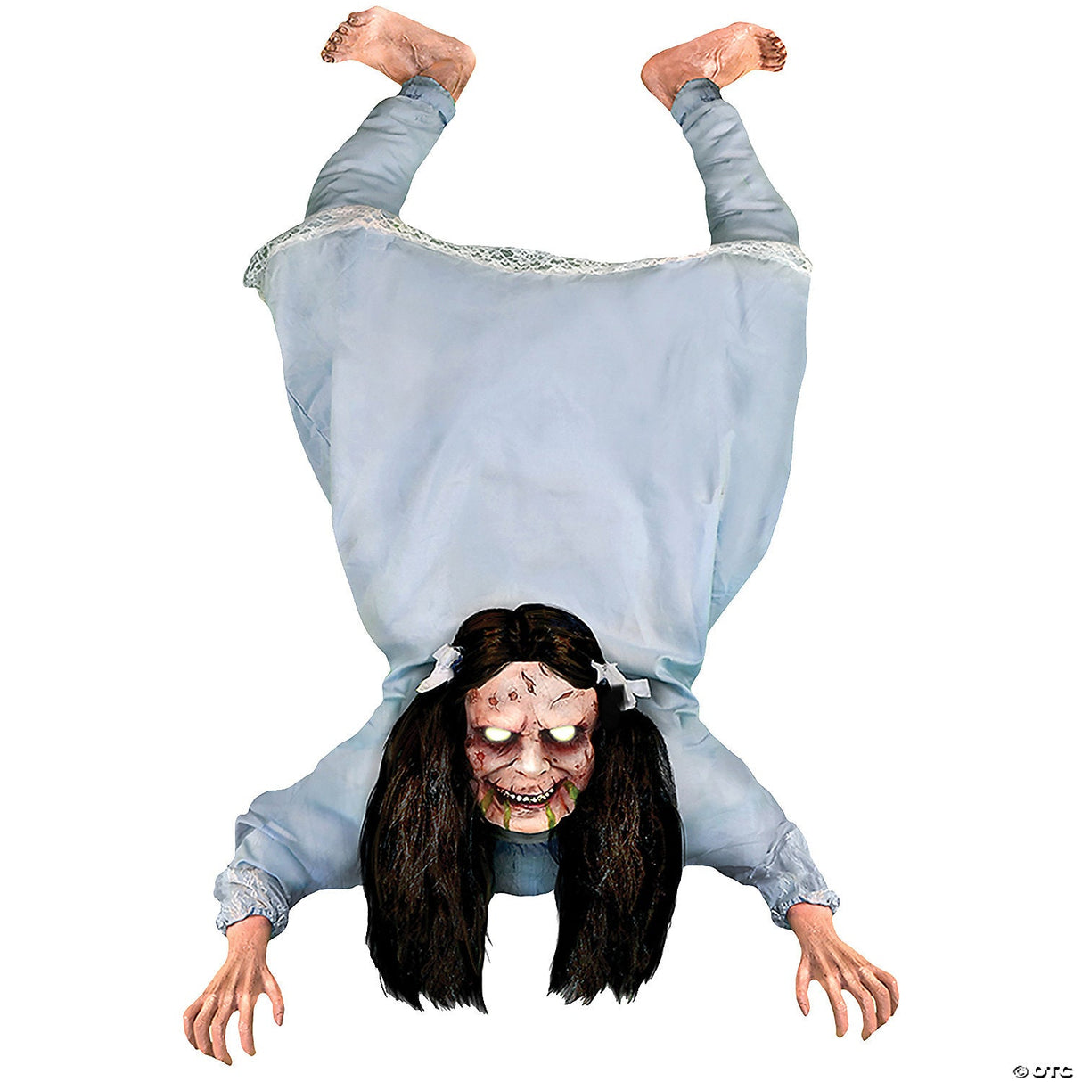 49" Hanging Possessed Girl Prop Halloween Decoration - Halloween Costume Dress U