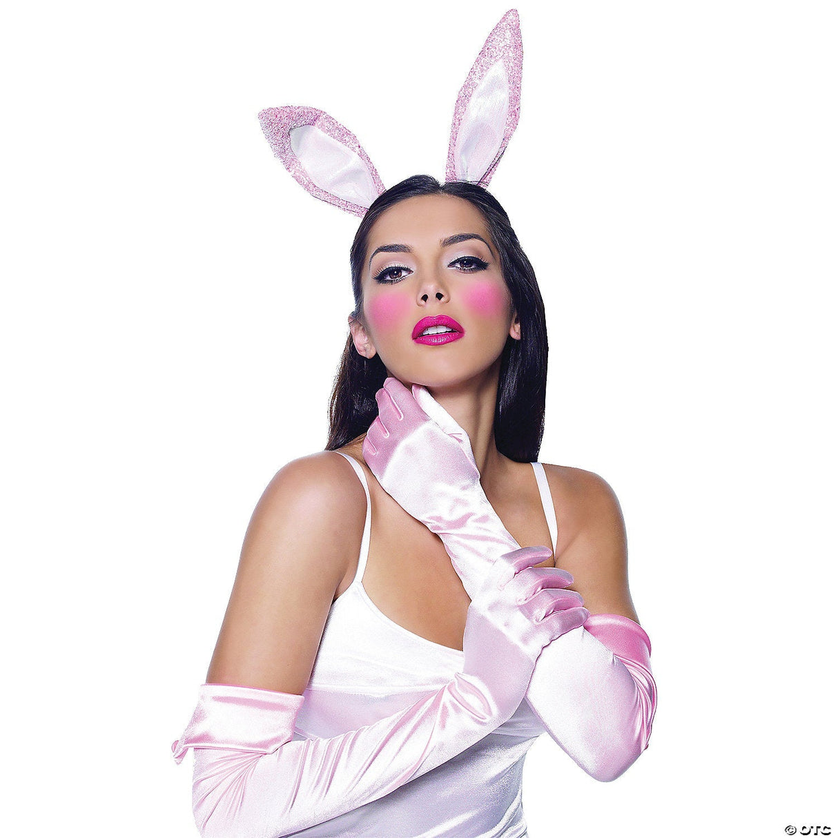 WOMEN'S BUNNY COSTUME KIT-PINK - Adult Halloween Costume Cosplay Party Outfit