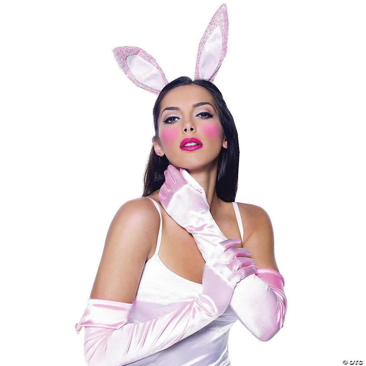 WOMEN'S BUNNY COSTUME KIT-PINK - Adult Halloween Costume Cosplay Party Outfit