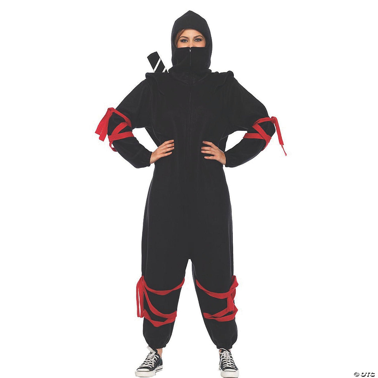 Women's Ninja Kigarumi Funsie Costume - Adult Halloween Costume Accessory Party