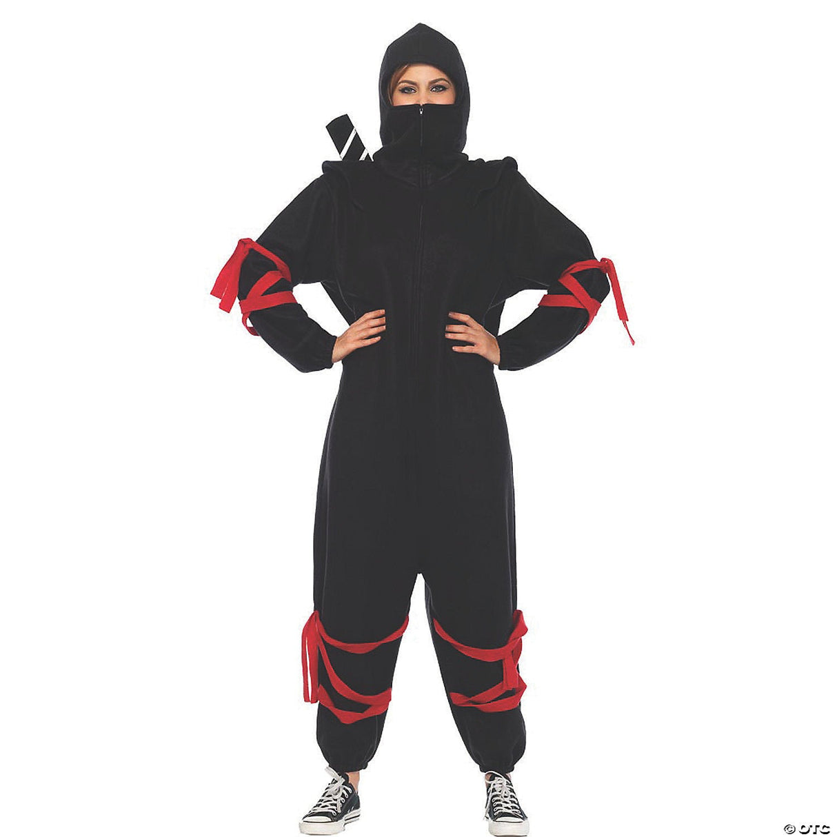Women's Ninja Kigarumi Funsie Costume - Adult Halloween Costume Accessory Party