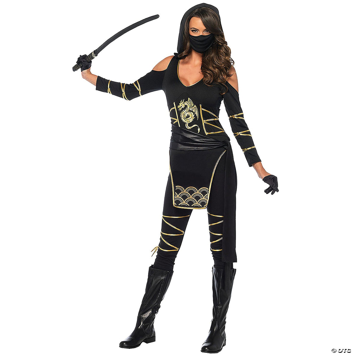 WOMEN'S NINJA STEALTH COSTUME - Adult Halloween Costume Cosplay Party Outfit