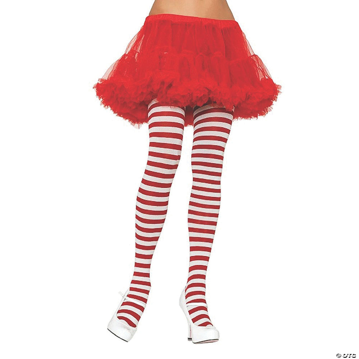 Striped Stockings Halloween Costume Tights – Black & White Pattern